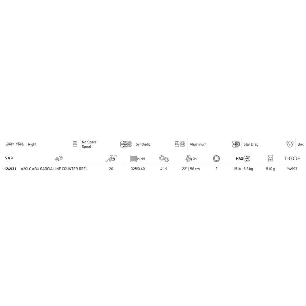 Abu Garcia A20 LC Trolling Reel - Image 2