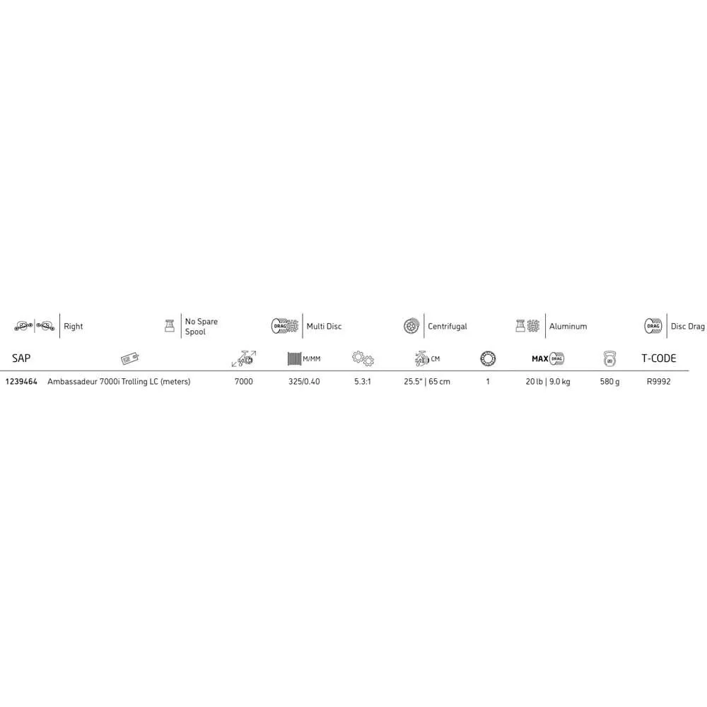 Abu Garcia Ambassadeur Linecounter LC Baitcasting Reel - Image 2